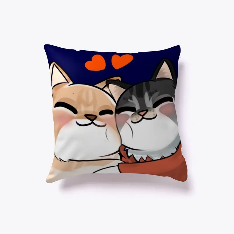 Alvin-Kitty Hugging Double-Sided Pillow