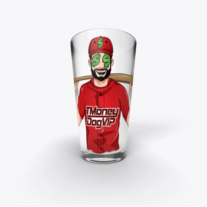 TMoneyDog Pint Glass